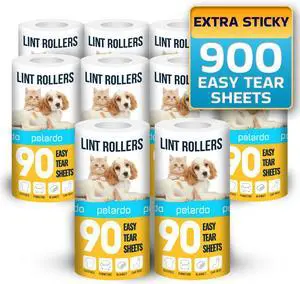 Lint Rollers 900 Sticky Sheets, 10 Spare Rollers,10 Pack of Refills Only. Pet Hair Remover for Clothes, Furniture, Couch, Carpet, Dog Hair Remover, Cat Hair Remover, Animal Fur, Fuzz Lint Rollers 900 Sticky Sheets, 10 Spare Rollers,10 Pack of Refills Only. Pet Hair Remover for Clothes, Furniture, Couch, Carpet, Dog Hair Remover, Cat Hair Remover, Animal Fur, Fuzz