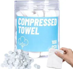 100 PCS Compressed Towels, Compressed Cotton Hand Wipe, Camping Towel, Disposable Face Compressed Towels, Camping Towels Compressed Towel Tablet,Camping, Sports 100 PCS Compressed Towels, Compressed Cotton Hand Wipe, Camping Towel, Disposable Face Compressed Towels, Camping Towels Compressed Towel Tablet,Camping, Sports
