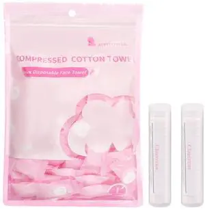 Compressed Towel 120 PCS with 2 Carrying Cases,Disposable Mini Tablets Portable Face Towel Cotton Coin Tissue for Travel, Camping, Hiking, Sport, Home Hand Wipes, Outdoor Activities (Pink) Compressed Towel 120 PCS with 2 Carrying Cases,Disposable Mini Tablets Portable Face Towel Cotton Coin Tissue for Travel, Camping, Hiking, Sport, Home Hand Wipes, Outdoor Activities (Pink)