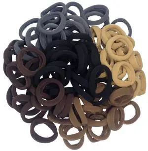 Hair Bands Hair ties for Thick Hair 100PCS Seamless Cotton Simply Ponytail Holders Headband Scrunchies Hair Accessories No Crease Damage (Neutral Colors) Hair Bands Hair ties for Thick Hair 100PCS Seamless Cotton Simply Ponytail Holders Headband Scrunchies Hair Accessories No Crease Damage (Neutral Colors)