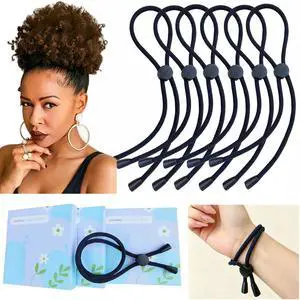 6PCS Adjustable Headband Hair Tie for Thick Heavy Natural Kinky & Curly Hair, C-1 Count (Pack of 6) 6PCS Adjustable Headband Hair Tie for Thick Heavy Natural Kinky & Curly Hair, C-1 Count (Pack of 6)