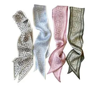 Hair Scarf for Women, 35"x2.36" Lightweight Silk Headband, Purse & Bag Scarves Gift Collection Hair Scarf for Women, 35"x2.36" Lightweight Silk Headband, Purse & Bag Scarves Gift Collection