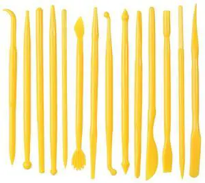 Clay Tools, 14-Piece DIY Plastic Polymer Carving Set Clay Kit Pottery Modeling for Carving, Styling, Embossing, Suitable Beginner Clay Tools, 14-Piece DIY Plastic Polymer Carving Set Clay Kit Pottery Modeling for Carving, Styling, Embossing, Suitable Beginner
