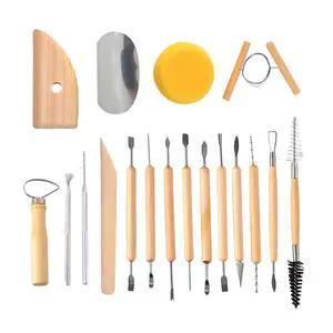 19 Pcs Pottery Tools & Clay Sculpting Tools 19 Pcs Pottery Tools & Clay Sculpting Tools