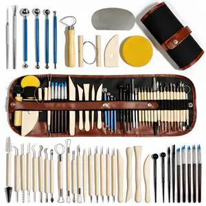 43 Pcs Clay Tools Kit Pottery Tools Polymer Clay Sculpting Tools Kit for Carving Air Dry Clay Tools Set for Adults Clay Sculpting Tools Ceramic Tools Graving Tools use for DIY Handicraft 43 Pcs Clay Tools Kit Pottery Tools Polymer Clay Sculpting Tools Kit for Carving Air Dry Clay Tools Set for Adults Clay Sculpting Tools Ceramic Tools Graving Tools use for DIY Handicraft