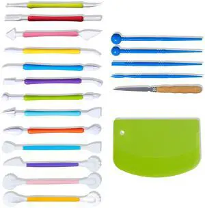 19 Pcs Clay Sculpting Tools, Polymer Clay Tools & Air Dry Clay Accessories 19 Pcs Clay Sculpting Tools, Polymer Clay Tools & Air Dry Clay Accessories