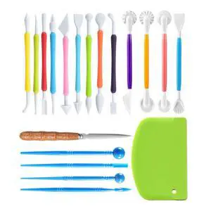 Air Dry Clay Sculpting Tools, Modeling Shaping Embossing for Kids and Adults,Polymer Clay Tools,Pottery Tools Kit 19Pcs Air Dry Clay Sculpting Tools, Modeling Shaping Embossing for Kids and Adults,Polymer Clay Tools,Pottery Tools Kit 19Pcs