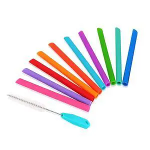 Kids Straws , Pack of 12, Toddler Silicone Wide Straws Colorful with Cleaning Brush For Smoothie, Milkshake, Juice, Ice Shake, Bubble Tea, Ice Tea, Thick Shake, Boba Tea, Cold Brew Kids Straws , Pack of 12, Toddler Silicone Wide Straws Colorful with Cleaning Brush For Smoothie, Milkshake, Juice, Ice Shake, Bubble Tea, Ice Tea, Thick Shake, Boba Tea, Cold Brew