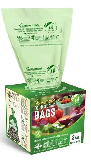 3 Gallon Compost Bags for Countertop Bin, 100 CT, Extra Thick 0.71 Mil 3 Gallon Compost Bags for Countertop Bin, 100 CT, Extra Thick 0.71 Mil