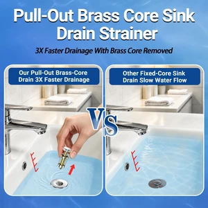 Sink Stopper Hair Catcher, Pop-up Sink Drain Strainer with Removable Stainless Steel Strainer Basket Hair Catcher,Bathroom Sink Strainer for Bathroom Sink Stopper Replacement (2, Silver) Sink Stopper Hair Catcher, Pop-up Sink Drain Strainer with Removable Stainless Steel Strainer Basket Hair Catcher,Bathroom Sink Strainer for Bathroom Sink Stopper Replacement (2, Silver)
