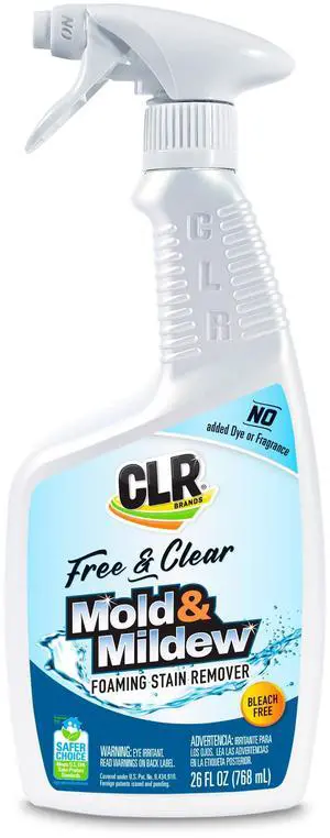 Brands Mold & Mildew Free & Clear Stain Remover, 26 oz. Bottle Brands Mold & Mildew Free & Clear Stain Remover, 26 oz. Bottle
