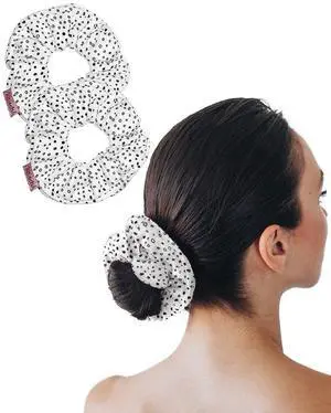 Microfiber Quick-Dry Hair Towel Scrunchie - Micro Dot, 2pcs Microfiber Quick-Dry Hair Towel Scrunchie - Micro Dot, 2pcs