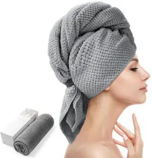 Large Microfiber Hair Towel Wrap for Women, 26" X 40" Super Absorbent Large Microfiber Hair Towel Wrap for Women, 26" X 40" Super Absorbent