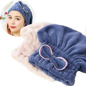 2PC Microfiber Hair Drying Caps, Extrame Soft & Ultra Absorbent, Fast Drying Hair Turban Wrap Towels Shower Cap for Girls and Women 2PC Microfiber Hair Drying Caps, Extrame Soft & Ultra Absorbent, Fast Drying Hair Turban Wrap Towels Shower Cap for Girls and Women