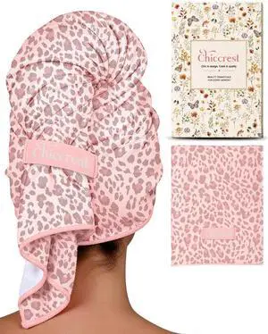 Cute Oversized XL Microfiber Hair Towel Wrap for Women & Girls Cute Oversized XL Microfiber Hair Towel Wrap for Women & Girls