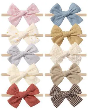 10PCS Baby Girls Headbands Hair Bows 10PCS Baby Girls Headbands Hair Bows