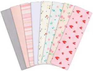 8 Pack Pink Cute Headbands for Women Girls Summer Outfit, Non-Slip 8 Pack Pink Cute Headbands for Women Girls Summer Outfit, Non-Slip