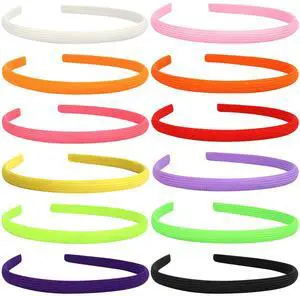 12Pcs Thin Headbands For Women Girls No Headache Pressure Comfortable Headbands for Women Non Slip Fabric Skinny Narrow Hairbands Head Bands for Women's Hair Accessories (Multi-colored) 12Pcs Thin Headbands For Women Girls No Headache Pressure Comfortable Headbands for Women Non Slip Fabric Skinny Narrow Hairbands Head Bands for Women's Hair Accessories (Multi-colored)