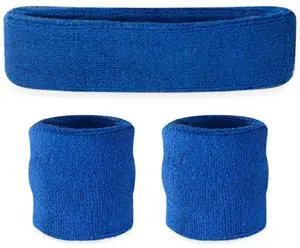 Sweatbands for Kids, Moisture Wicking 2 Wristbands and 1 Headband Set, Soft and Skin-Friendly Fabric, Moisture-Wicking Athletic Sweat Bands for Basketball, Baseball, Soccer, Blue Sweatbands for Kids, Moisture Wicking 2 Wristbands and 1 Headband Set, Soft and Skin-Friendly Fabric, Moisture-Wicking Athletic Sweat Bands for Basketball, Baseball, Soccer, Blue