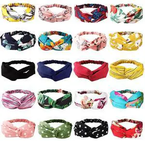 20 Pack Headbands, No Slip Fashion Head Bands / Wrap diademas para mujer de moda Boho Knotted Cross Elastic Twisted Floral Bandeau For Womens Girls 20 Pack Headbands, No Slip Fashion Head Bands / Wrap diademas para mujer de moda Boho Knotted Cross Elastic Twisted Floral Bandeau For Womens Girls