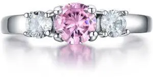 Kids Rings for Girls October Birthstone Rings Pink CZ Rings Birthday Gifts Stainless Steel Jewelry for Little Teens Girls Women Daughters Size 3 Kids Rings for Girls October Birthstone Rings Pink CZ Rings Birthday Gifts Stainless Steel Jewelry for Little Teens Girls Women Daughters Size 3