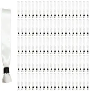 Cloth Wristbands for Events -100 Pack White Sublimation Blank Fabric Bracelets Wrist Bands for Concerts Festival Club Party Cloth Wristbands for Events -100 Pack White Sublimation Blank Fabric Bracelets Wrist Bands for Concerts Festival Club Party