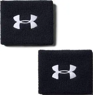 Men's 3-inch Performance Wristband 2-Pack, Black (001)/White, One Size Fits All Men's 3-inch Performance Wristband 2-Pack, Black (001)/White, One Size Fits All