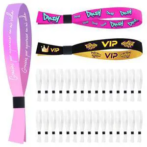 100 Pcs Sublimation Cloth Event Wristband Blank, Disposable Wristbands 100 Pcs Sublimation Cloth Event Wristband Blank, Disposable Wristbands