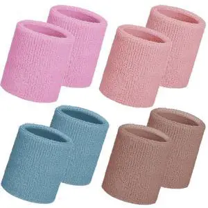 8 Pack Wrist Sweatbands Sports Wristbands Tennis Sweatbands Neon 80s Thick Cotton Gymnastics Sweat Band Athletic Football Soccer Sports Wristband for Men Women Party(Morandi Color) 8 Pack Wrist Sweatbands Sports Wristbands Tennis Sweatbands Neon 80s Thick Cotton Gymnastics Sweat Band Athletic Football Soccer Sports Wristband for Men Women Party(Morandi Color)