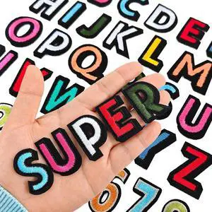 108Pcs Iron on Letters for Fabric, Letters Patches A-Z, Embroidered Number Patches 0-9, Iron on/Sew on Alphabet Patch for Clothes, Hat, Socks, Jeans 108Pcs Iron on Letters for Fabric, Letters Patches A-Z, Embroidered Number Patches 0-9, Iron on/Sew on Alphabet Patch for Clothes, Hat, Socks, Jeans