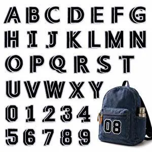 72 Pcs Iron On Letter and Number Patches for Clothing 72 Pcs Iron On Letter and Number Patches for Clothing