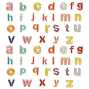 52PCS Mini A-Z Letter Iron on Patches, 26 Alphabet Theme Embroidered Applique Patch, Colorful Sew on Embroidery Patches for Clothes Backpack Jean Jacket Hat Bag DIY Sewing Craft Decoration 52PCS Mini A-Z Letter Iron on Patches, 26 Alphabet Theme Embroidered Applique Patch, Colorful Sew on Embroidery Patches for Clothes Backpack Jean Jacket Hat Bag DIY Sewing Craft Decoration