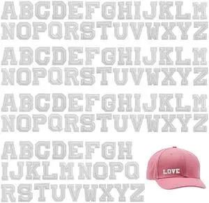 104pcs Iron on Letter Patches, A-Z 0.7 Inch Embroidered Alphabet Fabric Letters, Letter Iron on Patches for Clothing Jackets Backpacks Hats Jeans 104pcs Iron on Letter Patches, A-Z 0.7 Inch Embroidered Alphabet Fabric Letters, Letter Iron on Patches for Clothing Jackets Backpacks Hats Jeans