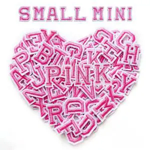 104PCS Small Iron on Letter Patches, 0.75 Inch 4 Sets Mini Embroidered Alphabet A-Z Patch Sew On Letters for Clothing, Dress, Hats, Socks, Jeans, DIY Accessories - Pink 104PCS Small Iron on Letter Patches, 0.75 Inch 4 Sets Mini Embroidered Alphabet A-Z Patch Sew On Letters for Clothing, Dress, Hats, Socks, Jeans, DIY Accessories - Pink