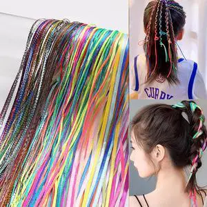 120 Pcs Colorful Gradient Hair Wrap Assorted Strings, Ropes and Strands - DIY African Girl Hair Accessories (4 Sets) 120 Pcs Colorful Gradient Hair Wrap Assorted Strings, Ropes and Strands - DIY African Girl Hair Accessories (4 Sets)