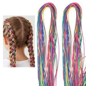 64 Pcs Colorful Hair Wrap String For Braids, Colored Ties Hair String Yarn, Braiding Hairs Styling Tie Diy Braid Band Accessories Dreadlock Ponytail 64 Pcs Colorful Hair Wrap String For Braids, Colored Ties Hair String Yarn, Braiding Hairs Styling Tie Diy Braid Band Accessories Dreadlock Ponytail