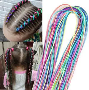 50pcs Hair Braids Assorted Gradient Colorful Braided Hair Rope Band Set for Ponytail braids Women Girl DIY Braid Hair Styling Accessories Wraps 50pcs Hair Braids Assorted Gradient Colorful Braided Hair Rope Band Set for Ponytail braids Women Girl DIY Braid Hair Styling Accessories Wraps