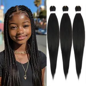 Kids Braiding Hair Pre Stretched 12 Inch 3Packs, Short Pre stretched Braiding Hair for Professional Braiding Hair Extensions, Hot Water Setting Yaki Texture Synthetic Hair Natural Black(1B) Kids Braiding Hair Pre Stretched 12 Inch 3Packs, Short Pre stretched Braiding Hair for Professional Braiding Hair Extensions, Hot Water Setting Yaki Texture Synthetic Hair Natural Black(1B)