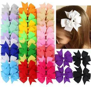 40Piece 3 Inch Boutique Grosgrain Ribbon Pinwheel Hair Bows Alligator Clips For Girls Babies Toddlers Accessories Teens In Pairs 40Piece 3 Inch Boutique Grosgrain Ribbon Pinwheel Hair Bows Alligator Clips For Girls Babies Toddlers Accessories Teens In Pairs