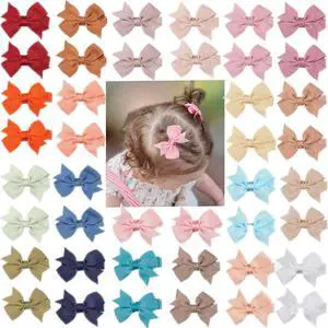 Hair Clips for Girls - 42PCS Fully Lined Hair Bows Alligator Clips for Toddlers, Infants, Kids, 21 Color Pairs Hair Clips for Girls - 42PCS Fully Lined Hair Bows Alligator Clips for Toddlers, Infants, Kids, 21 Color Pairs
