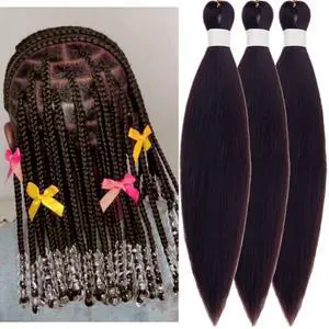 Kids Braiding Hair Pre stretched 16 inches Color 2 Braiding Hair for Kids Kids Braiding Hair Pre stretched 16 inches Color 2 Braiding Hair for Kids