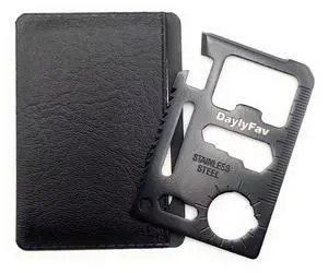Multitool Card 11 in 1 Credit Card Multi-Tool (Bottle Opener, Can Opener, Screwdrivers, Ruler & More) Black Multitool Card 11 in 1 Credit Card Multi-Tool (Bottle Opener, Can Opener, Screwdrivers, Ruler & More) Black