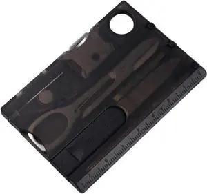 12-in-1 Credit Card Multi Tool, Black, Pocket Survival EDC Gear, for Men Unique, Tactical Survival Gear for Camping And Hiking 12-in-1 Credit Card Multi Tool, Black, Pocket Survival EDC Gear, for Men Unique, Tactical Survival Gear for Camping And Hiking
