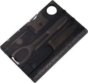 Black 12 in 1 Pocket Credit Card Outdoor Survival Multi Card Multi Tool EDC Tool Gear Multitools and Accessories Black 12 in 1 Pocket Credit Card Outdoor Survival Multi Card Multi Tool EDC Tool Gear Multitools and Accessories