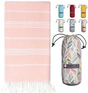 Turkish Beach Towel with Travel Bag 39 x 71 Quick Dry Sand Free Lightweight Large Oversized Towels Light Turkish Beach Towel with Travel Bag 39 x 71 Quick Dry Sand Free Lightweight Large Oversized Towels Light