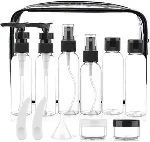 13-Piece 2 oz TSA Approved Travel Bottles for Toiletries Kit 13-Piece 2 oz TSA Approved Travel Bottles for Toiletries Kit