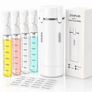 4-in-1 Travel Dispenser Bottle, TSA Approved Leakproof Set(White) 4-in-1 Travel Dispenser Bottle, TSA Approved Leakproof Set(White)