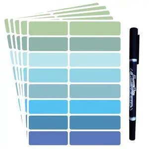 Waterproof Removable Labels Name Tags with Pen Adhesive Name Stickers Waterproof Removable Labels Name Tags with Pen Adhesive Name Stickers