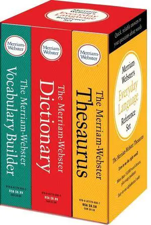 Everyday Language Reference Set: Includes: The Merriam-Webster Dictionary, The Merriam-Webster Thesaurus, and The Merriam-Webster Vocabulary Builder Everyday Language Reference Set: Includes: The Merriam-Webster Dictionary, The Merriam-Webster Thesaurus, and The Merriam-Webster Vocabulary Builder