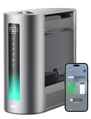 6L Smart Humidifiers for Bedroom, Warm & Cool Mist for Large Room | 60-Hour Quiet Runtime, 500ML/H Output, Smart Humidity Sensor, Indicator Light, App Control, Works with Alexa & Google, Silver 6L Smart Humidifiers for Bedroom, Warm & Cool Mist for Large Room | 60-Hour Quiet Runtime, 500ML/H Output, Smart Humidity Sensor, Indicator Light, App Control, Works with Alexa & Google, Silver
